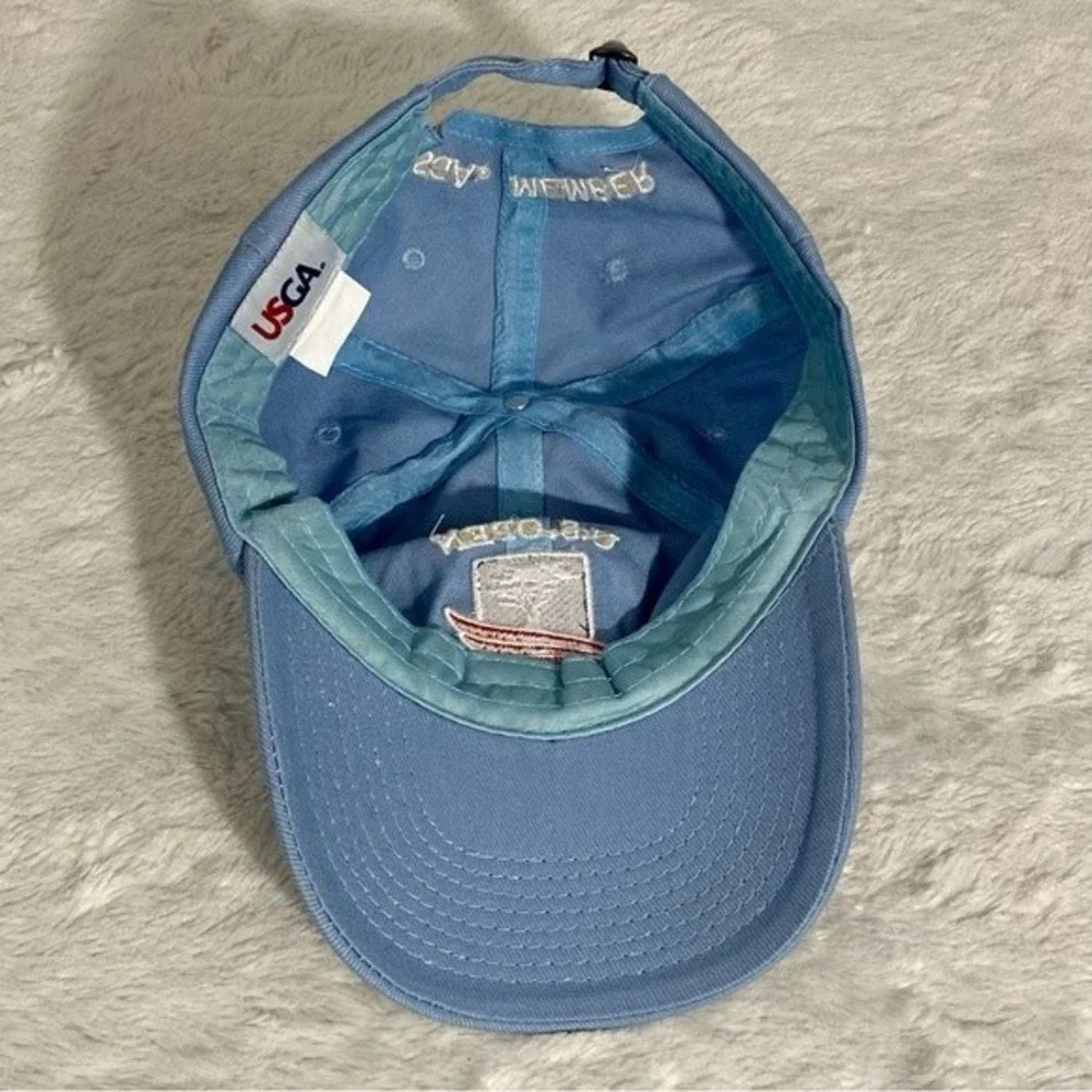 USGA US Open Golf Cap Pebble Beach 2019 Light Blue Adjustable Cotton Hat